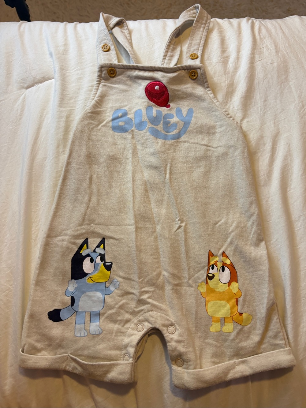Bluey Graphic Kids Romper Overalls